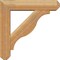 Ekena Millwork Funston Craftsman Rough Sawn Bracket w/ Offset Brace, Western Red Cedar, 6"W x 24"D x 24"H BKT0604X24X24FST04RWR - alternate 3